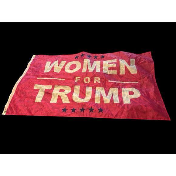 WOMEN FOR TRUMP Pink Flag 5 Feet In Length And 2 Feet 10 Inches In Height - Picture 1 of 5